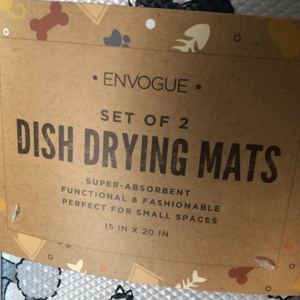 Mixed DOG Breed Drying Mats by Envogue Poodle Dalmatian